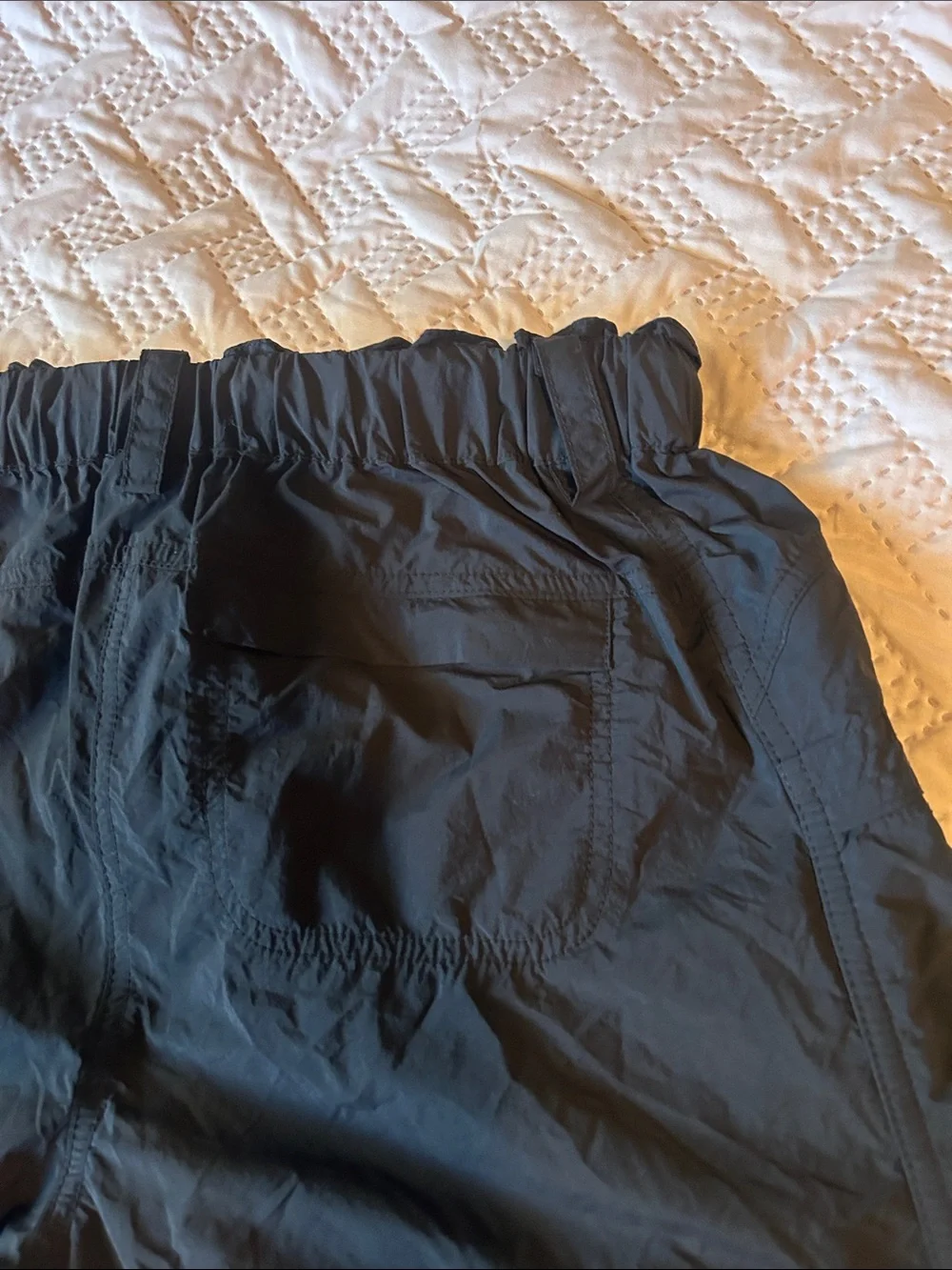 Free People Men's Black Drawstring Athletic Shorts